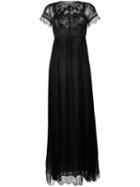 Amen Embellished Flared Dress, Women's, Size: 42, Black, Silk/viscose