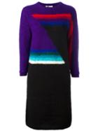 Kansai Yamamoto Vintage Geometric Wool Dress, Women's, Size: Medium