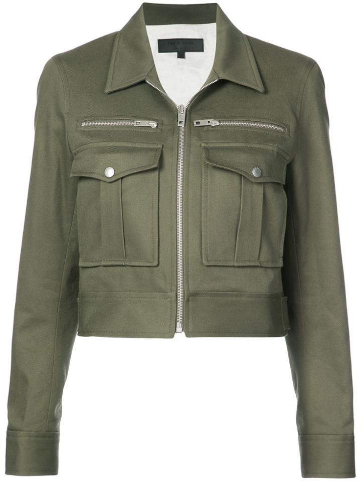 Rag & Bone Zipped Military Jacket - Green