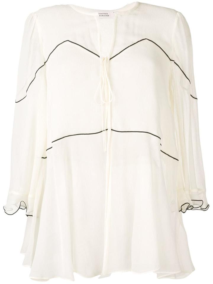 Dorothee Schumacher V-neck Silk Blouse - Neutrals