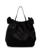Simone Rocha Double-bow Velvet Shoulder Bag - Black