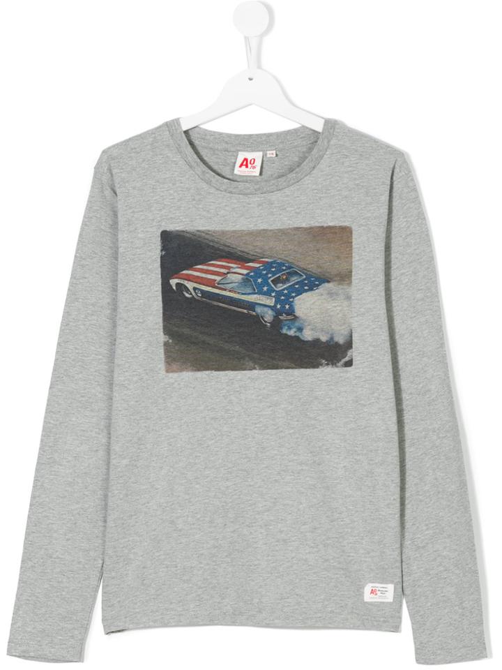 American Outfitters Kids Graphic Print Long Sleeve Shirt - Grey