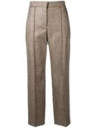 Fendi Side-stripe Tailored Trousers - Brown