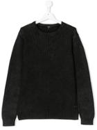 Boss Kids Teen Classic Knitted Sweater - Black