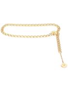 Chanel Vintage Camellia Flower Chain Belt Necklace, Women's, Grey