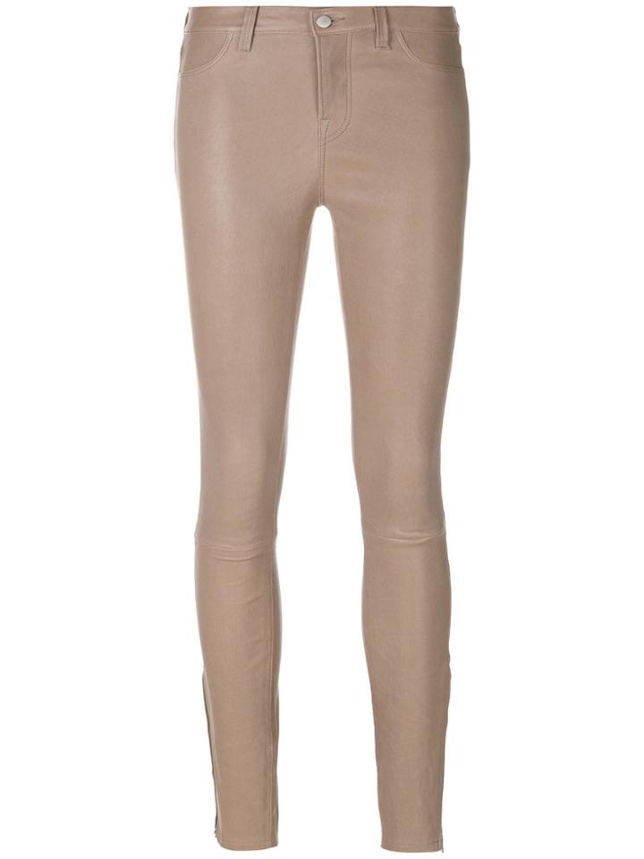 J Brand Second-skin Trousers - Nude & Neutrals