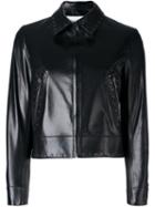 Valentino Studded Jacket, Women's, Size: 42, Black, Silk/lamb Skin