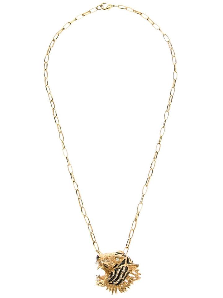 Katheleys Vintage Panther Necklace - Metallic