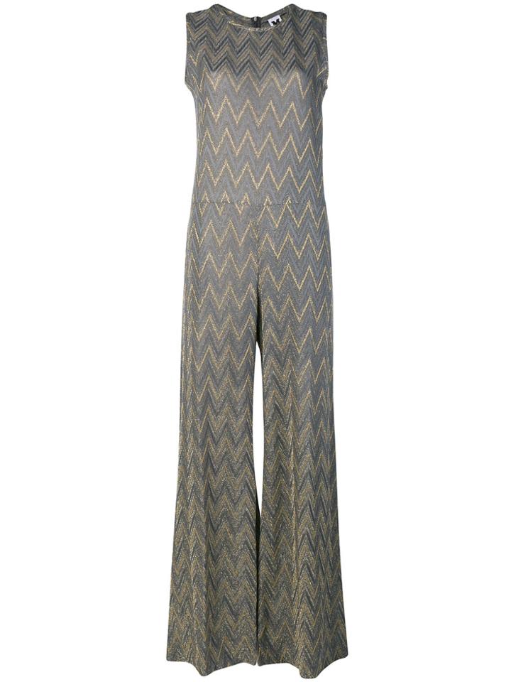 M Missoni Jersey Palazzo Jumpsuit - Grey