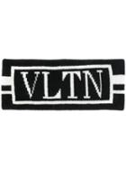 Valentino Vltn Logo Knitted Headband - Black