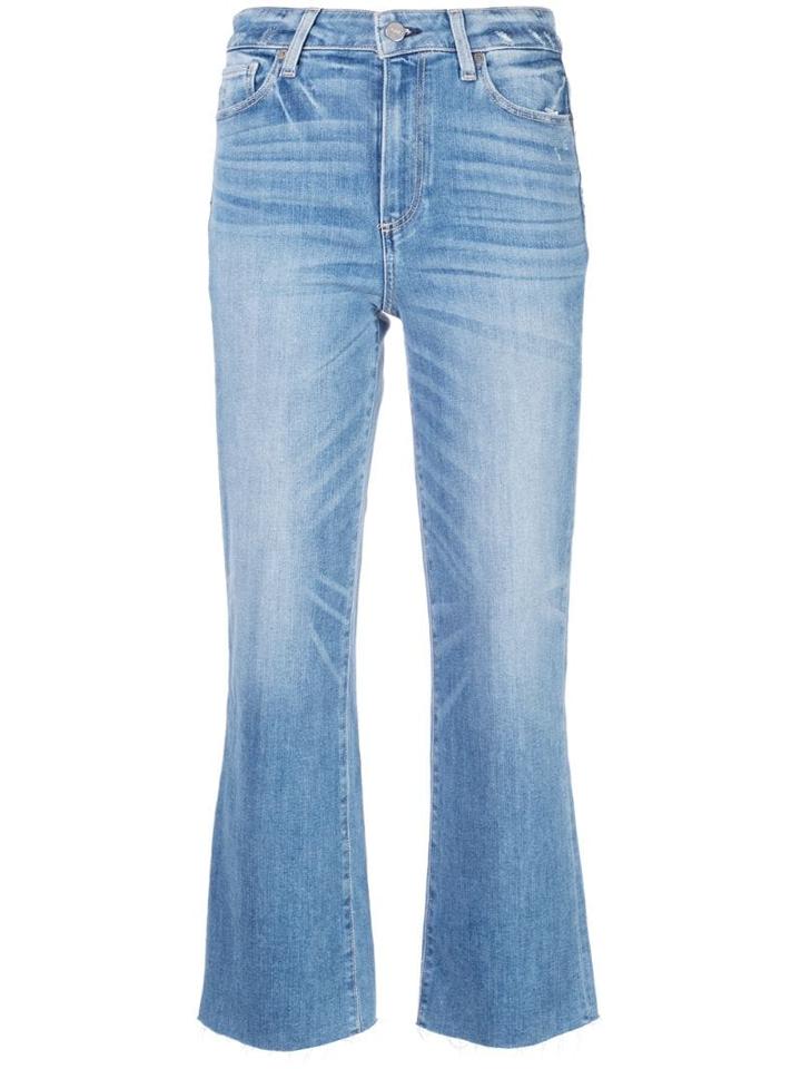 Paige Atley Ankle Flare Jeans - Blue