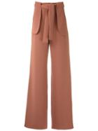 Framed High Tailoring Palazzo Trousers - Brown
