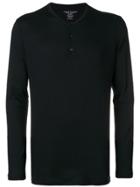Majestic Filatures Long-sleeve Buttoned T-shirt - Black