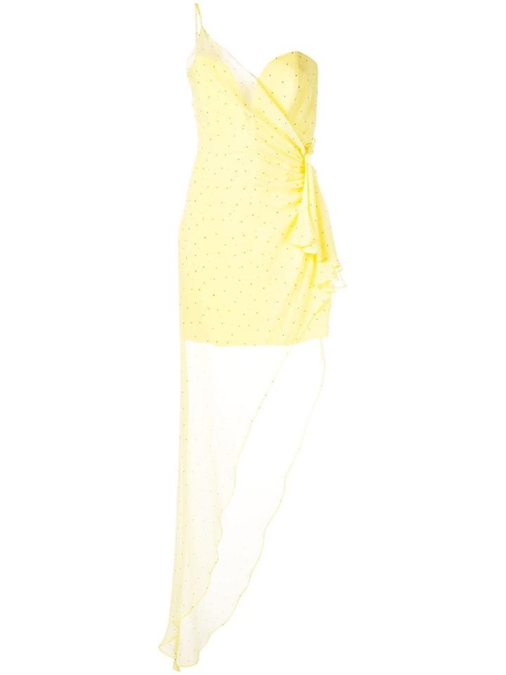 Michelle Mason Bustier Draped Gown - Yellow