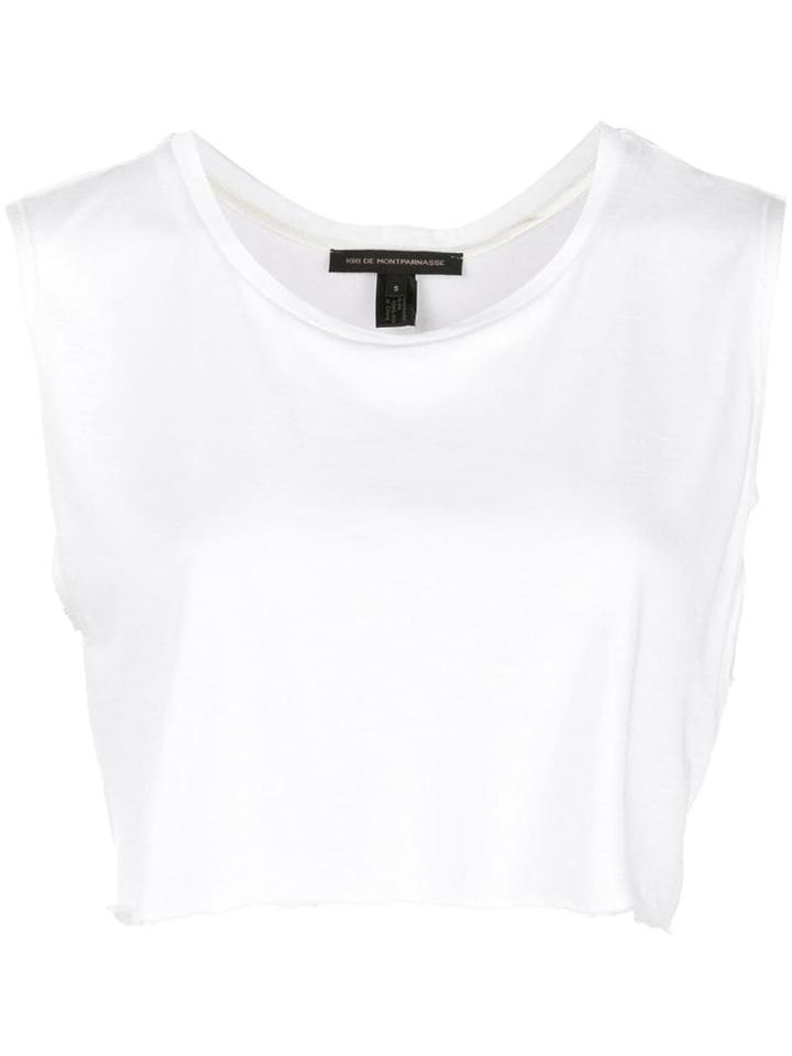 Kiki De Montparnasse Intime Cropped Top - White