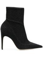 Sergio Rossi Pointed Ankle Boots - Black