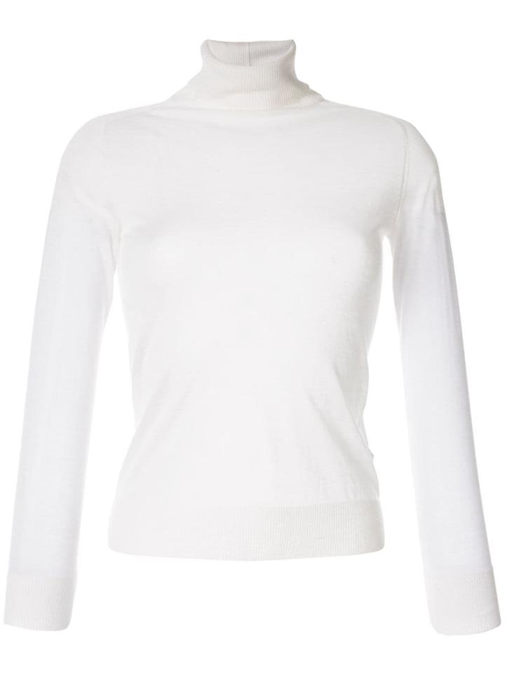 Ermanno Scervino Light Weight Roll Neck Jumper - White