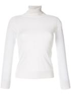 Ermanno Scervino Light Weight Roll Neck Jumper - White