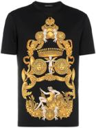 Versace Medusa Print Cotton Short Sleeve T Shirt - Black