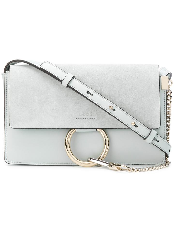 Chloé Small Faye Shoulder Bag - Grey