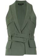 Gloria Coelho Blazer Street Blouse - Green