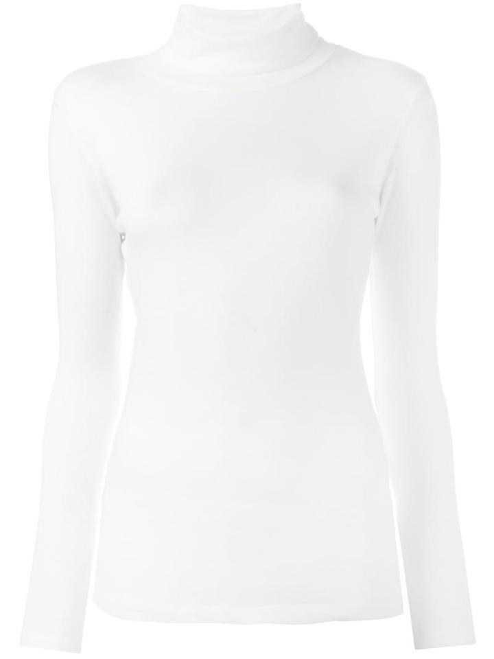 Majestic Filatures Sheer Roll Neck Jumper, Women's, Size: 1, Nude/neutrals, Cotton/cashmere