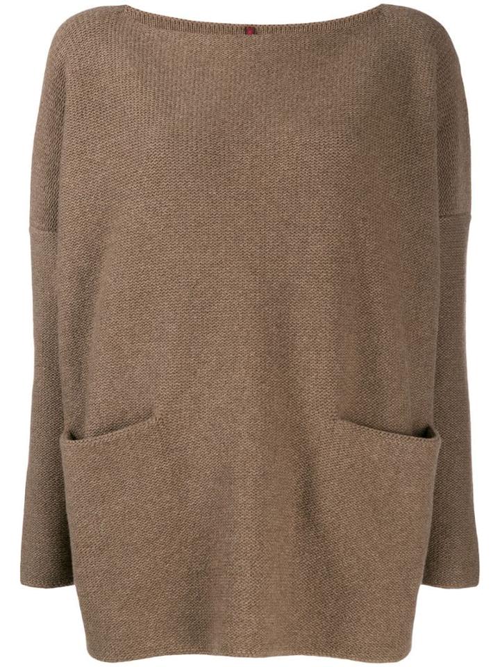 Daniela Gregis Boat Neck Jumper - Brown