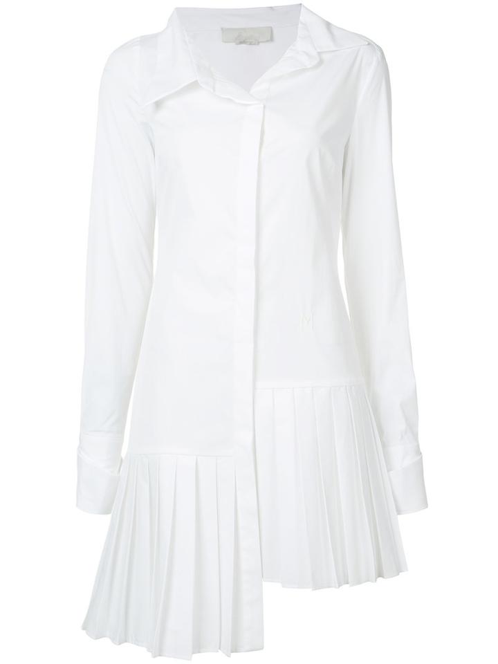 Monse - Long-sleeve Shirt Dress - Women - Cotton/polyurethane - 4, Women's, White, Cotton/polyurethane