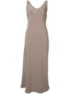 Peter Cohen Long Dress, Women's, Size: Medium, Nude/neutrals, Silk