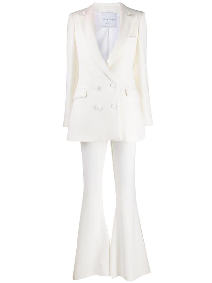 Hebe Studio Two Piece Tailored Suit - White