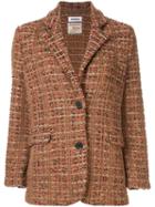 Coohem Tweed Blazer Jacket - Brown