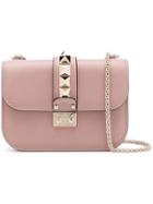 Valentino Glam Lock Shoulder Bag Small - Neutrals
