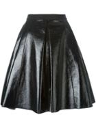 Marc Jacobs Pleather Circle Skirt, Women's, Size: 4, Black, Silk/cotton/polyurethane