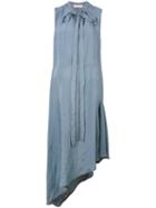 Marni Asymmetric Hem Dress, Women's, Size: 40, Grey, Viscose