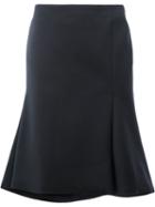 Balenciaga Flared Skirt, Women's, Size: 38, Blue, Polyester/spandex/elastane/wool