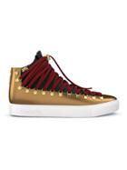 Swear Redchurch Mid-top Sneakers - Gold/white/black/red