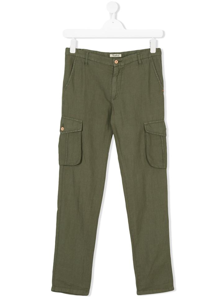 Nupkeet Teen Cargo Pocket Trousers - Green