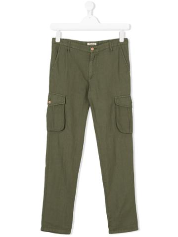 Nupkeet Teen Cargo Pocket Trousers - Green
