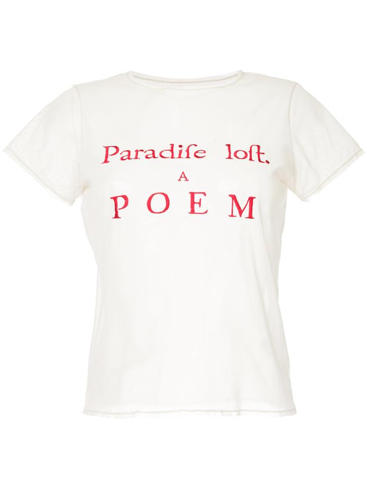 Tu Es Mon Trésor Paradise Lost Mesh T-shirt - Nude & Neutrals