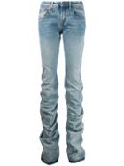 R13 Ruched Straight-leg Jeans - Blue