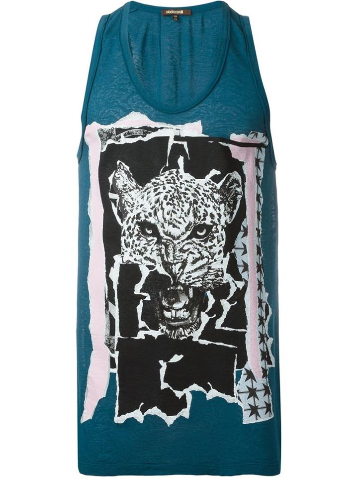 Roberto Cavalli Tiger Print Vest