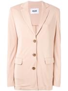 Msgm Smart Buttoned Blazer - Pink