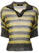 Piazza Sempione Knitted Polo Shirt - Grey