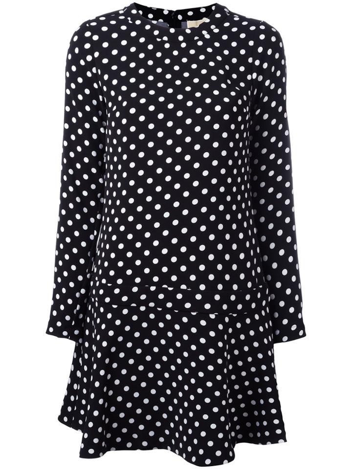 Michael Michael Kors Dots Print Dress - Black