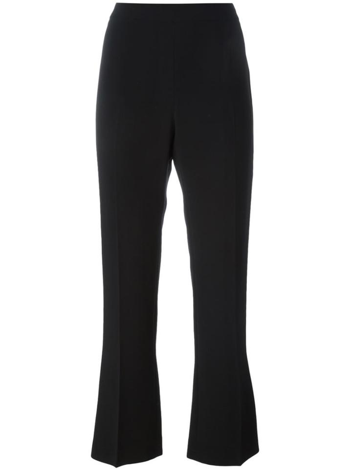 Ermanno Scervino Tailored Flare Trousers, Women's, Size: 42, Black, Spandex/elastane/acetate/viscose
