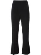 Ermanno Scervino Tailored Flare Trousers, Women's, Size: 42, Black, Spandex/elastane/acetate/viscose