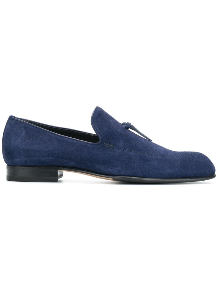 Brioni Pointed Toe Loafers - Blue