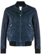 Sandro Paris Classic Bomber Jacket - Blue