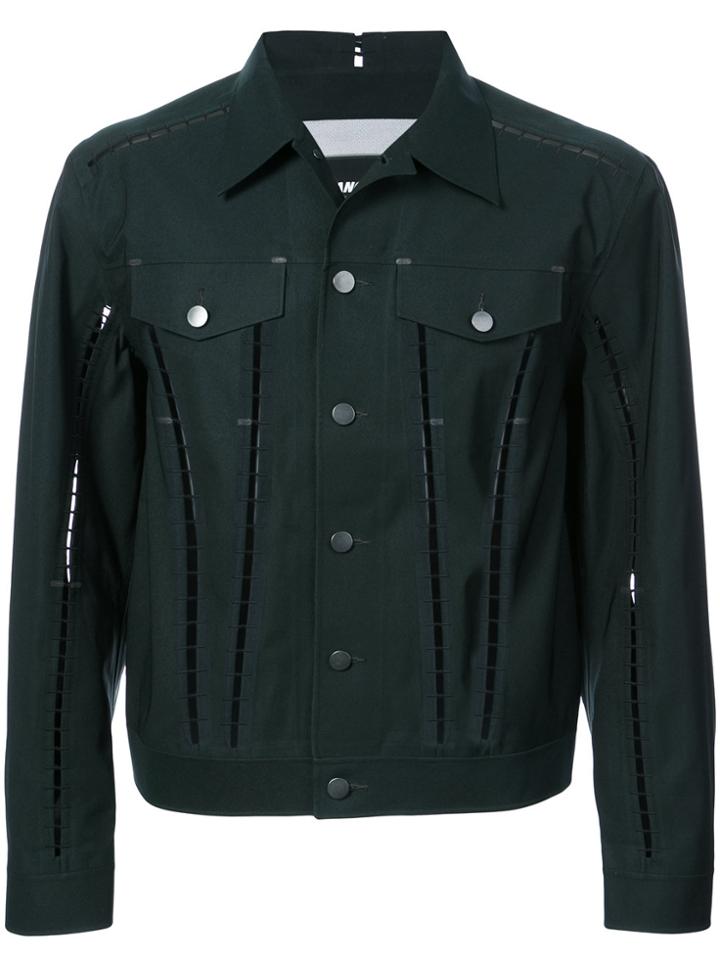 Yang Li Embellished Chest Pocket Jacket - Green