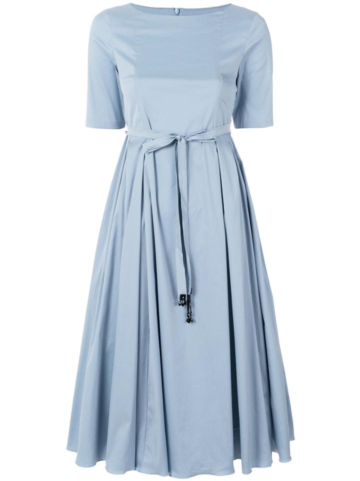 's Max Mara Tie Waist Midi Dress - Blue
